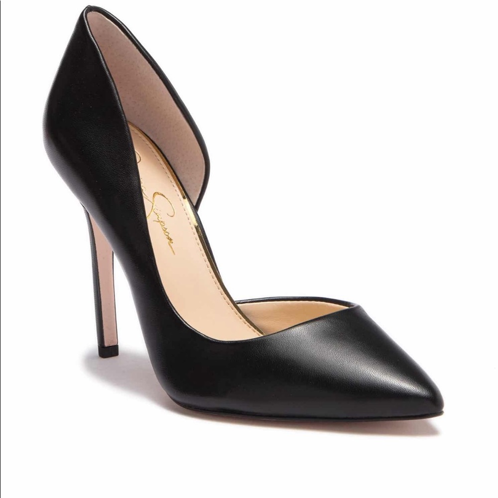 Jessica Simpson • Black d’Orsay Pointed Toe Pump